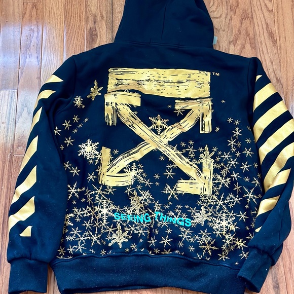 Off-White Black Hoodie NWT M - Picture 4 of 8